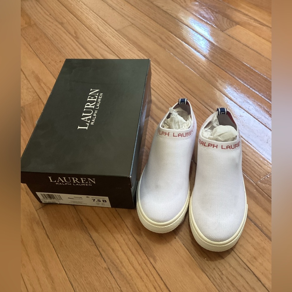 Ralph Lauren Jordyn Slip-On Sneakers. Size 7.5